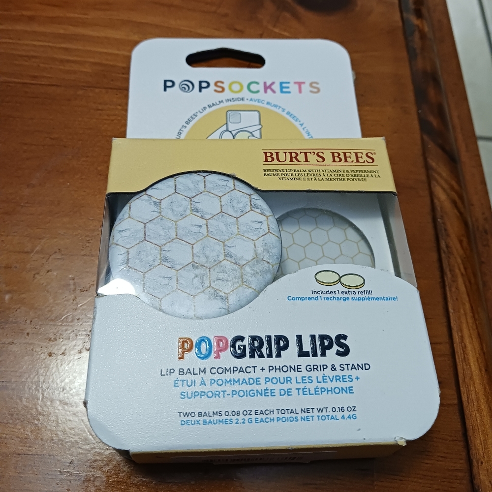 Lip Balm Compact Phone Grip & stand